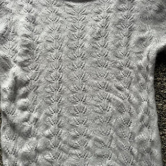 Vintage Westbound Blouse Women Small White Lambswool & Angora Knit Fairy Cottage - Picture 2 of 7